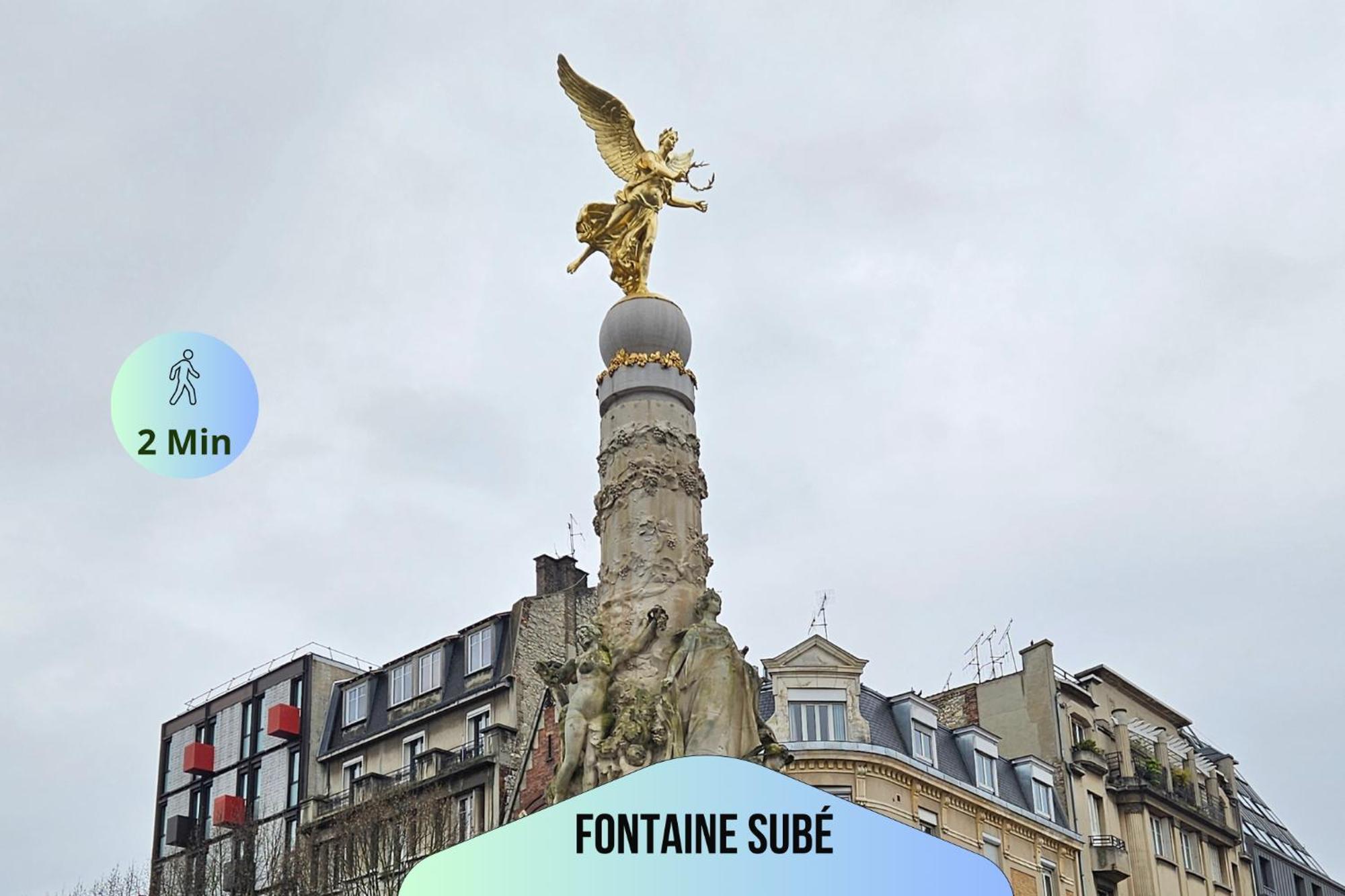 Passage Secret - Ideal Pro, Couples, Familles & Amis - Le Calme En Hypercentre - Wifi Haut Debit - Netflix - Machine A Laver - Gare, Cathedrale, Commerces, Restaurants & Transports En Commun A Moins De 10 Minutes A Pied Reims Exterior foto