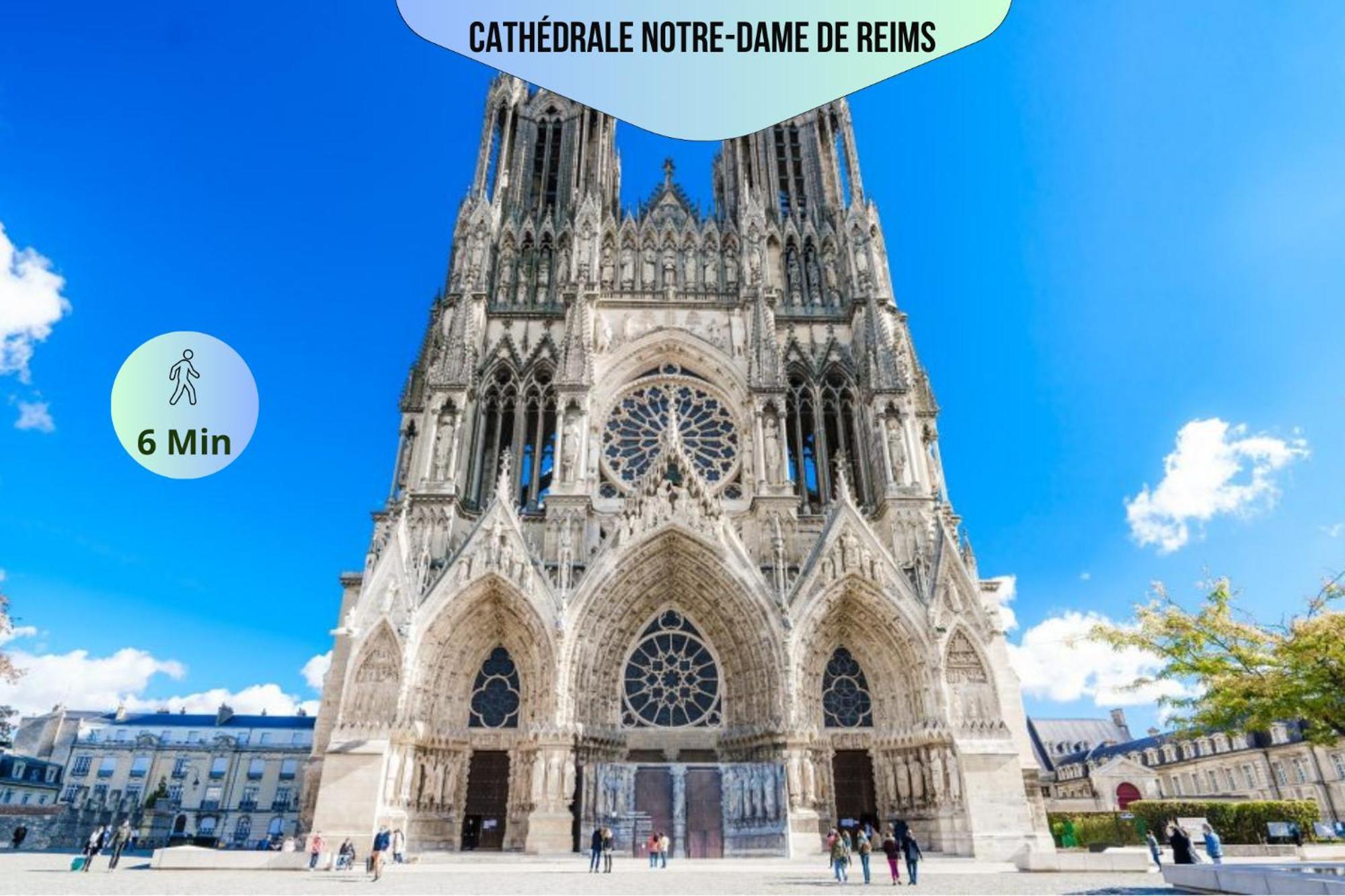 Passage Secret - Ideal Pro, Couples, Familles & Amis - Le Calme En Hypercentre - Wifi Haut Debit - Netflix - Machine A Laver - Gare, Cathedrale, Commerces, Restaurants & Transports En Commun A Moins De 10 Minutes A Pied Reims Exterior foto