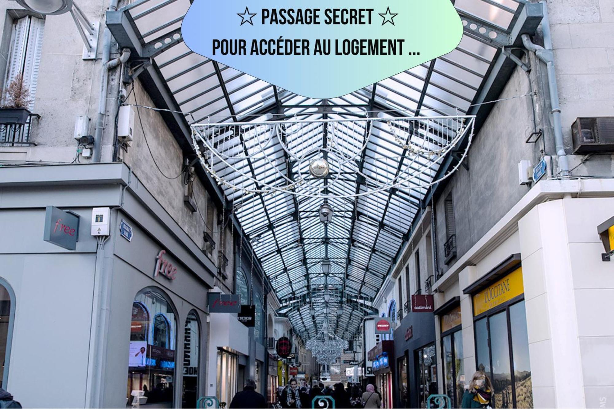 Passage Secret - Ideal Pro, Couples, Familles & Amis - Le Calme En Hypercentre - Wifi Haut Debit - Netflix - Machine A Laver - Gare, Cathedrale, Commerces, Restaurants & Transports En Commun A Moins De 10 Minutes A Pied Reims Exterior foto