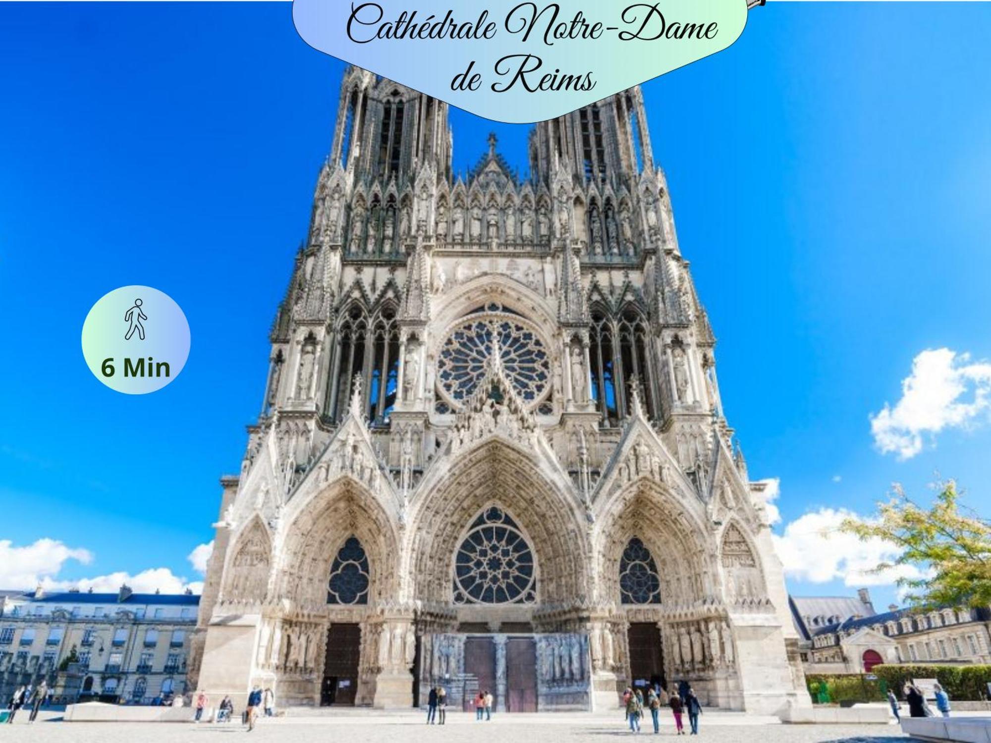 Passage Secret - Ideal Pro, Couples, Familles & Amis - Le Calme En Hypercentre - Wifi Haut Debit - Netflix - Machine A Laver - Gare, Cathedrale, Commerces, Restaurants & Transports En Commun A Moins De 10 Minutes A Pied Reims Exterior foto